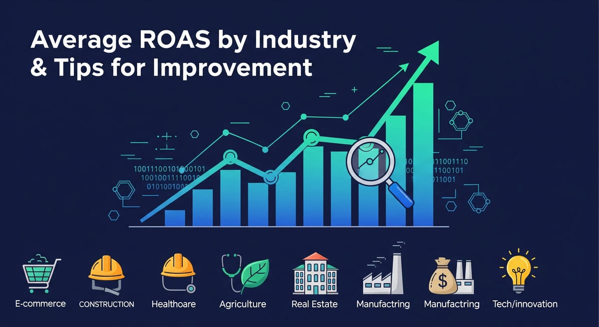 業界別ROASの平均と改善のヒント|広告担当者必見